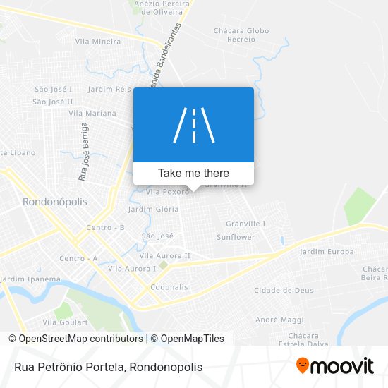 Rua Petrônio Portela map