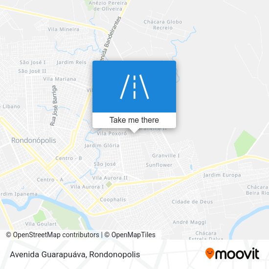 Avenida Guarapuáva map