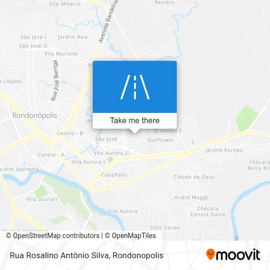 Rua Rosalino Antônio Silva map