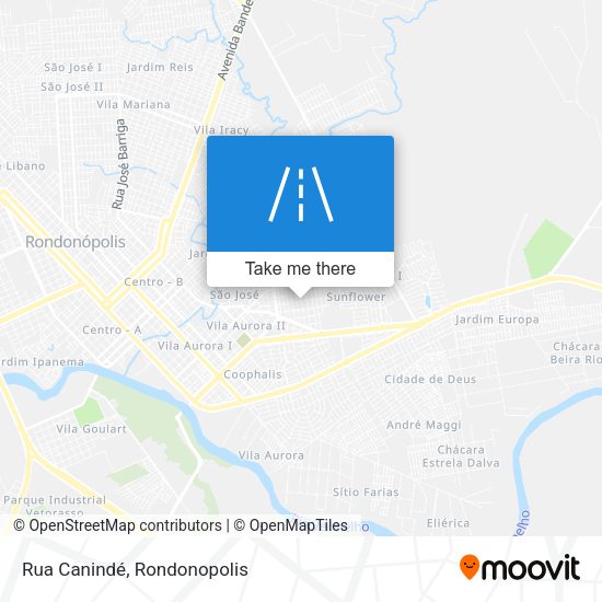 Rua Canindé map