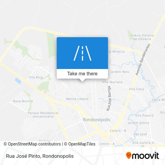 Rua José Pinto map