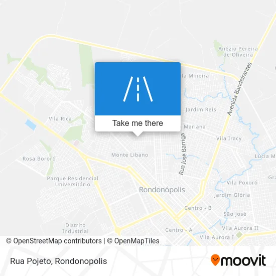 Rua Pojeto map
