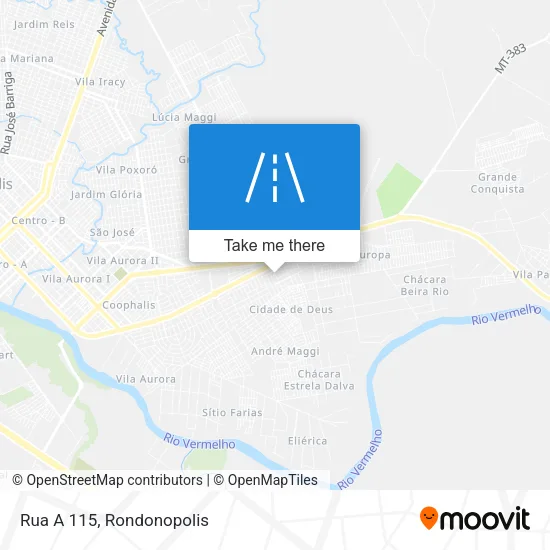 Rua A 115 map