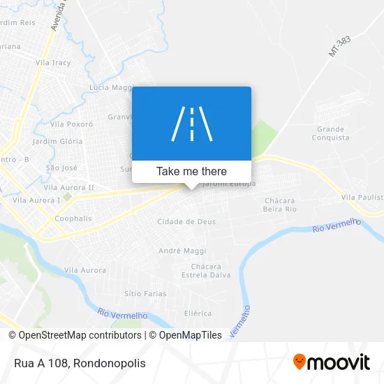 Rua A 108 map