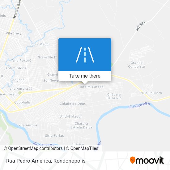 Rua Pedro America map