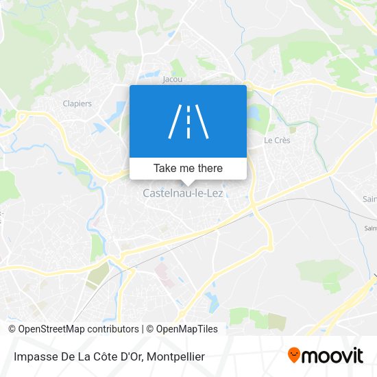 Impasse De La Côte D'Or map