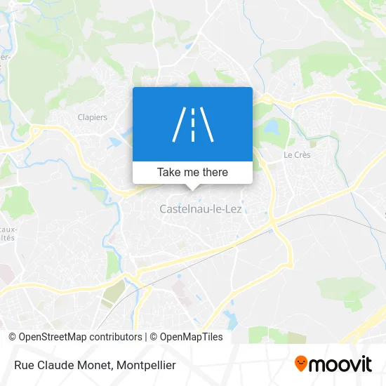 Rue Claude Monet map