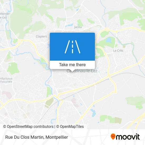 Rue Du Clos Martin map