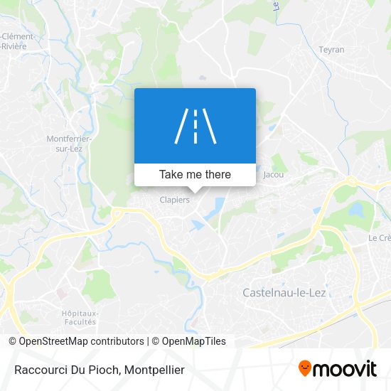 Raccourci Du Pioch map