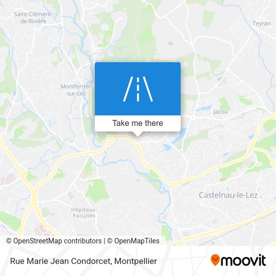 Rue Marie Jean Condorcet map