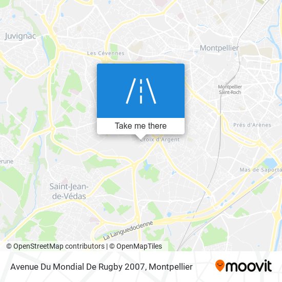 Avenue Du Mondial De Rugby 2007 map