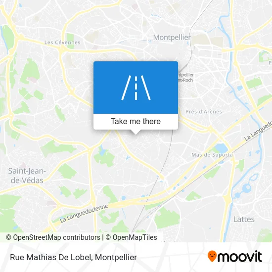 Rue Mathias De Lobel map