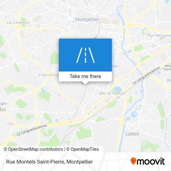 Rue Montels Saint-Pierre map