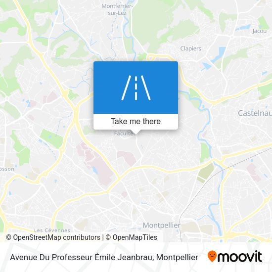 Avenue Du Professeur Émile Jeanbrau map