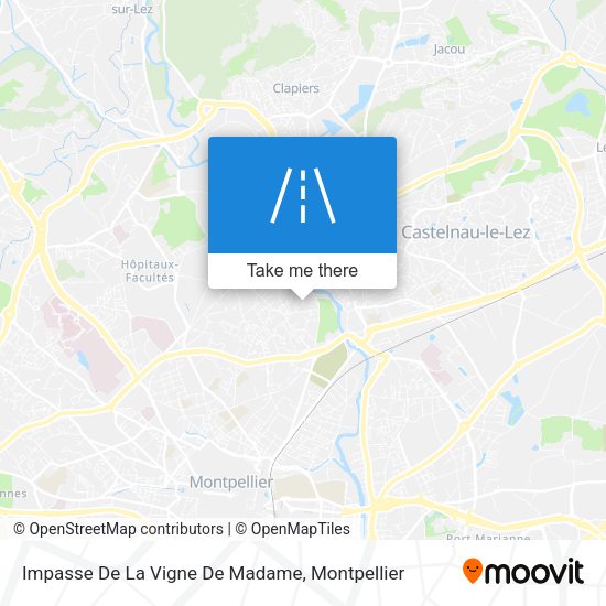 Impasse De La Vigne De Madame map