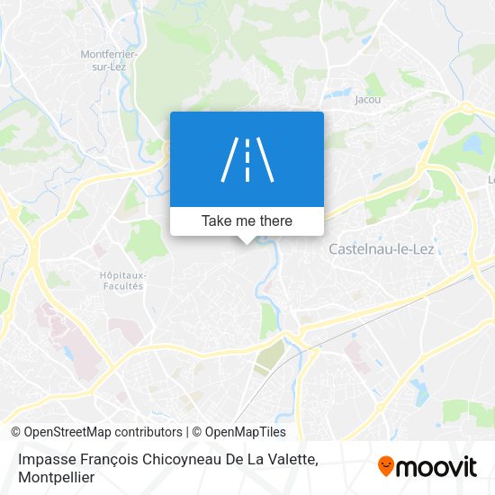 Impasse François Chicoyneau De La Valette map