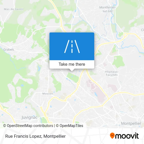 Rue Francis Lopez map