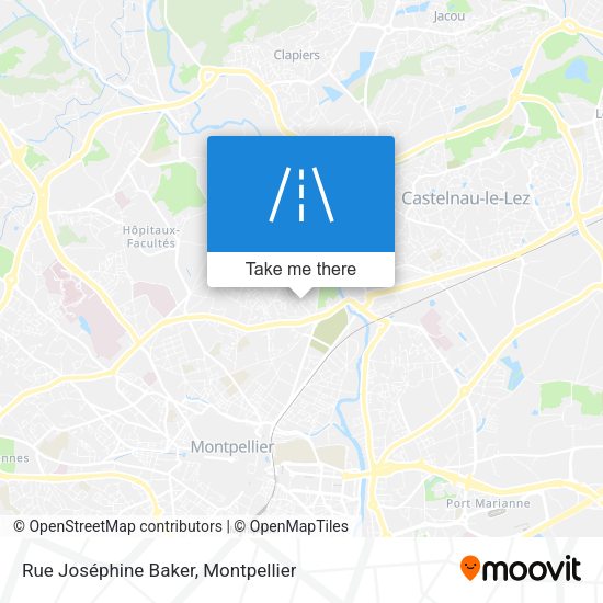 Rue Joséphine Baker map