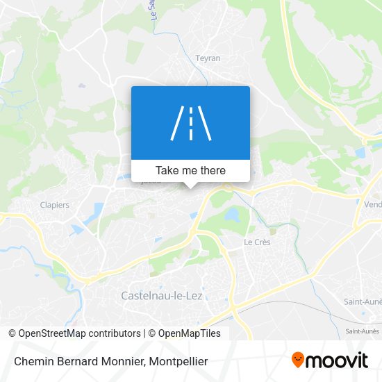 Chemin Bernard Monnier map