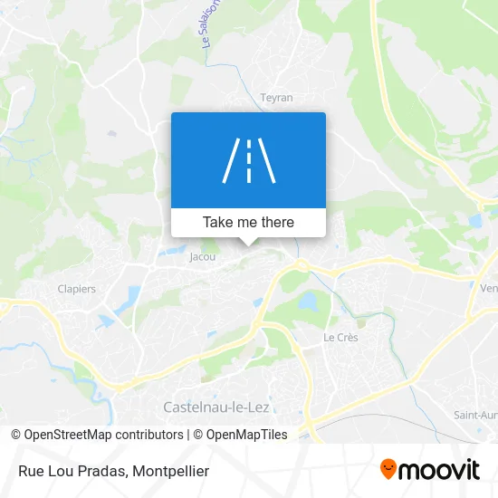 Rue Lou Pradas map
