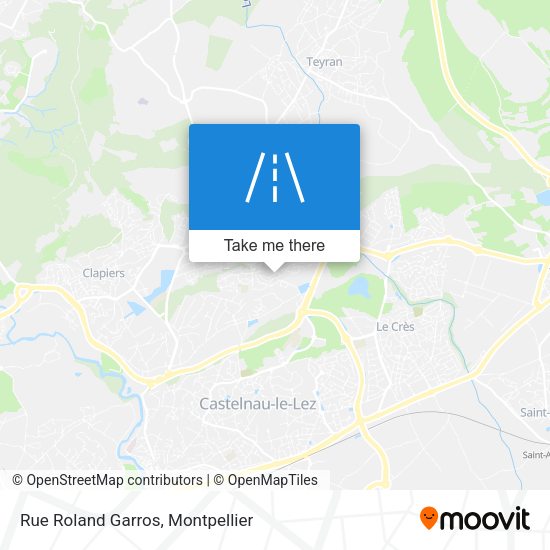 Rue Roland Garros map