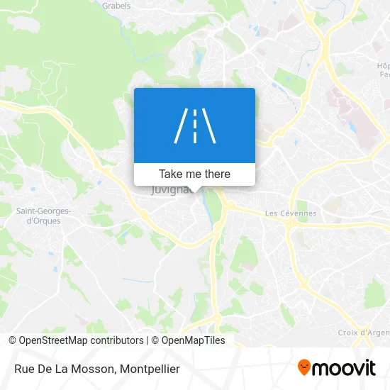 Rue De La Mosson map