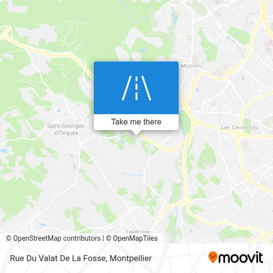 Rue Du Valat De La Fosse map