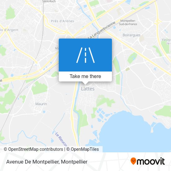 Avenue De Montpellier map