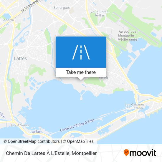 Chemin De Lattes À L'Estelle map