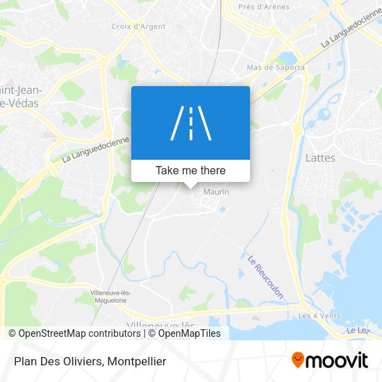 Plan Des Oliviers map