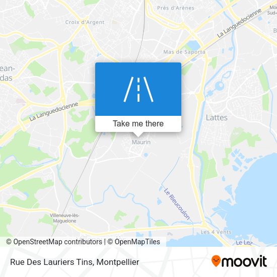 Rue Des Lauriers Tins map