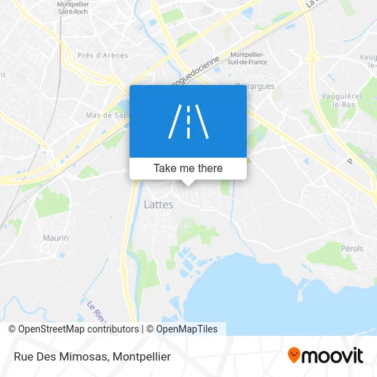 Rue Des Mimosas map