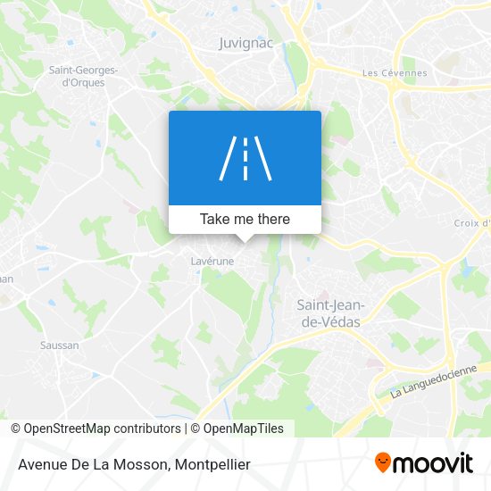 Avenue De La Mosson map
