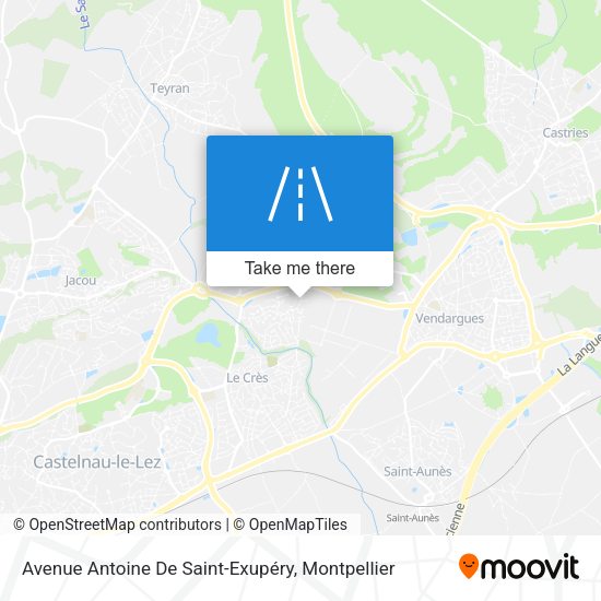 Avenue Antoine De Saint-Exupéry map