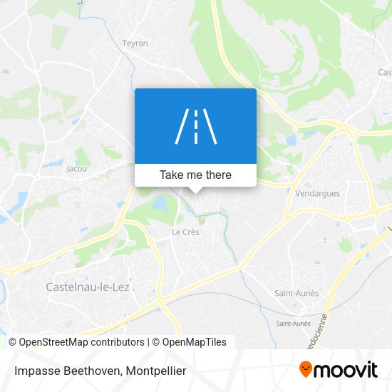 Impasse Beethoven map