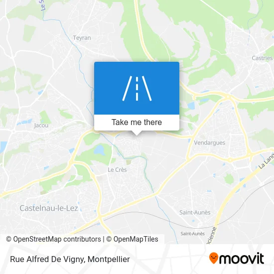 Rue Alfred De Vigny map