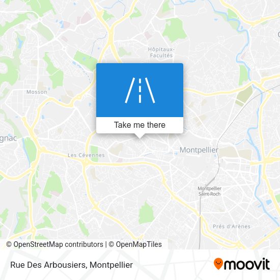 Rue Des Arbousiers map