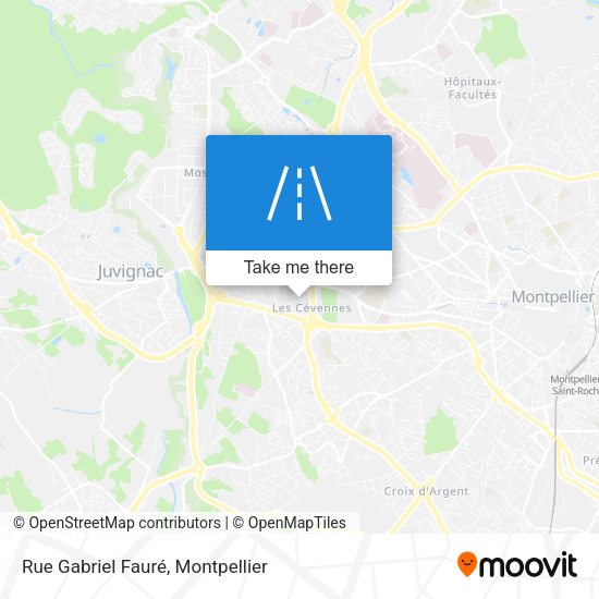 Rue Gabriel Fauré map