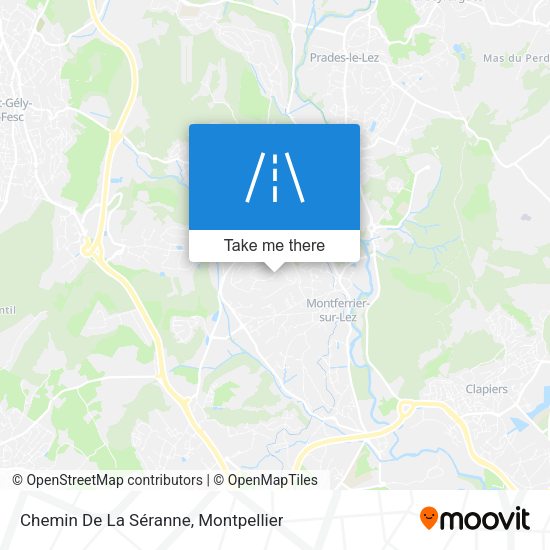 Chemin De La Séranne map