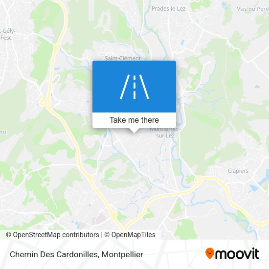 Chemin Des Cardonilles map