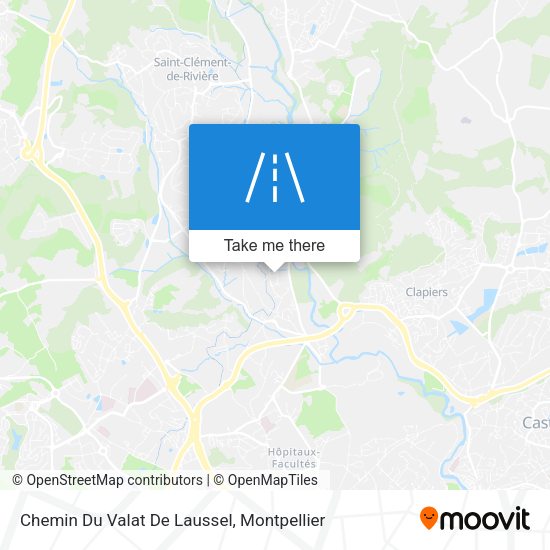 Chemin Du Valat De Laussel map