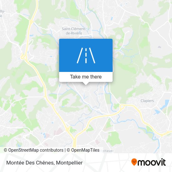 Montée Des Chênes map