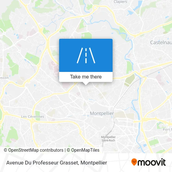 Avenue Du Professeur Grasset map