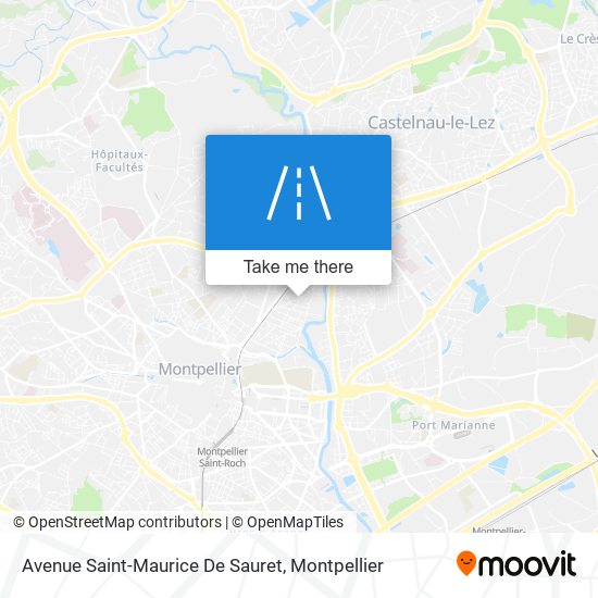 Mapa Avenue Saint-Maurice De Sauret