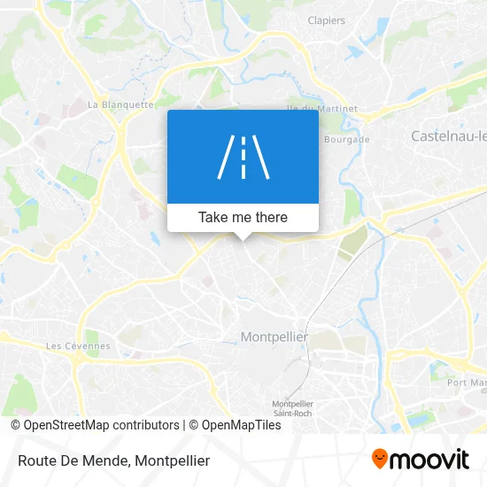 Route De Mende map