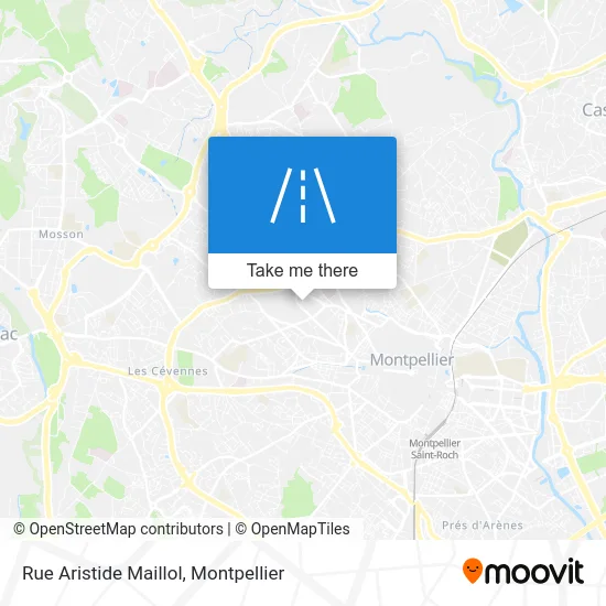 Rue Aristide Maillol map