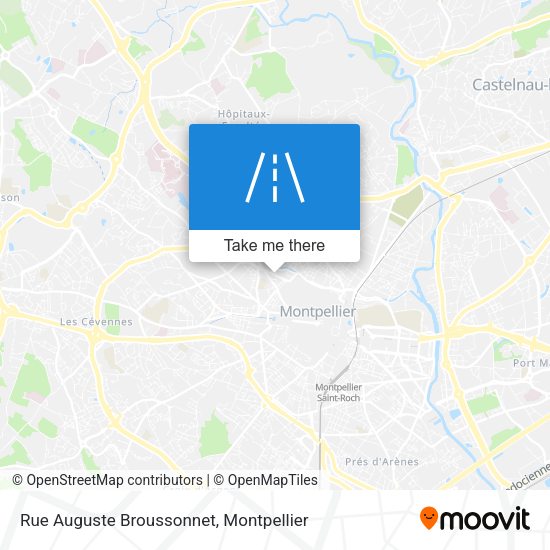 Rue Auguste Broussonnet map
