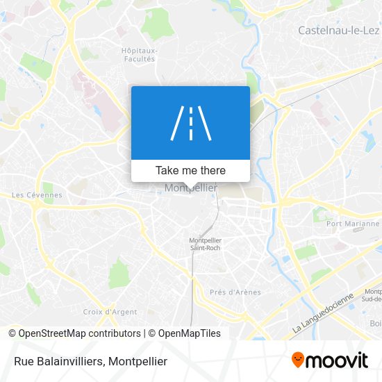 Rue Balainvilliers map