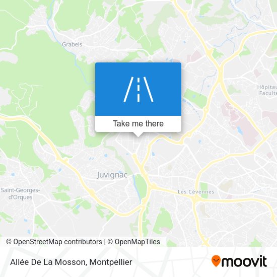 Allée De La Mosson map