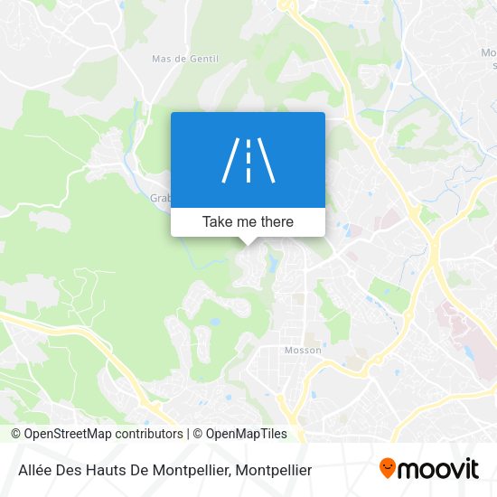 Allée Des Hauts De Montpellier map
